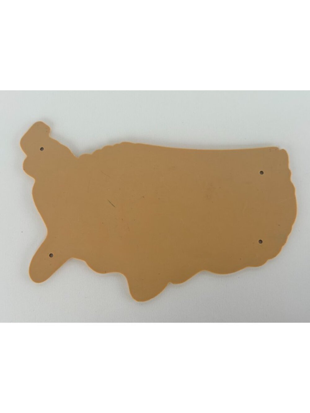 Vintage Holiday Rambler Cub USA Map-Shaped Plastic Camper Trailer Embossed Sign - Picture 5 of 5